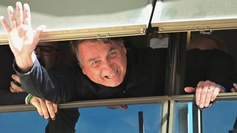 Bolsonaro touches down in Brazil after self-imposed exile